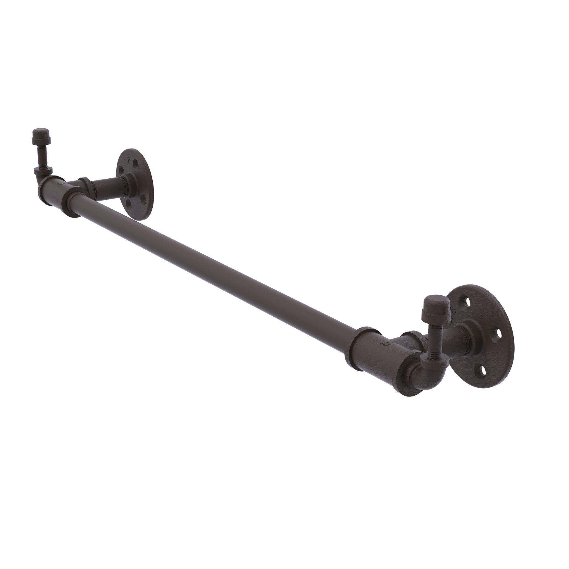  30" Towel Bar with Integrated Hooks, Oil Rubbed Bronze Fini alt 0