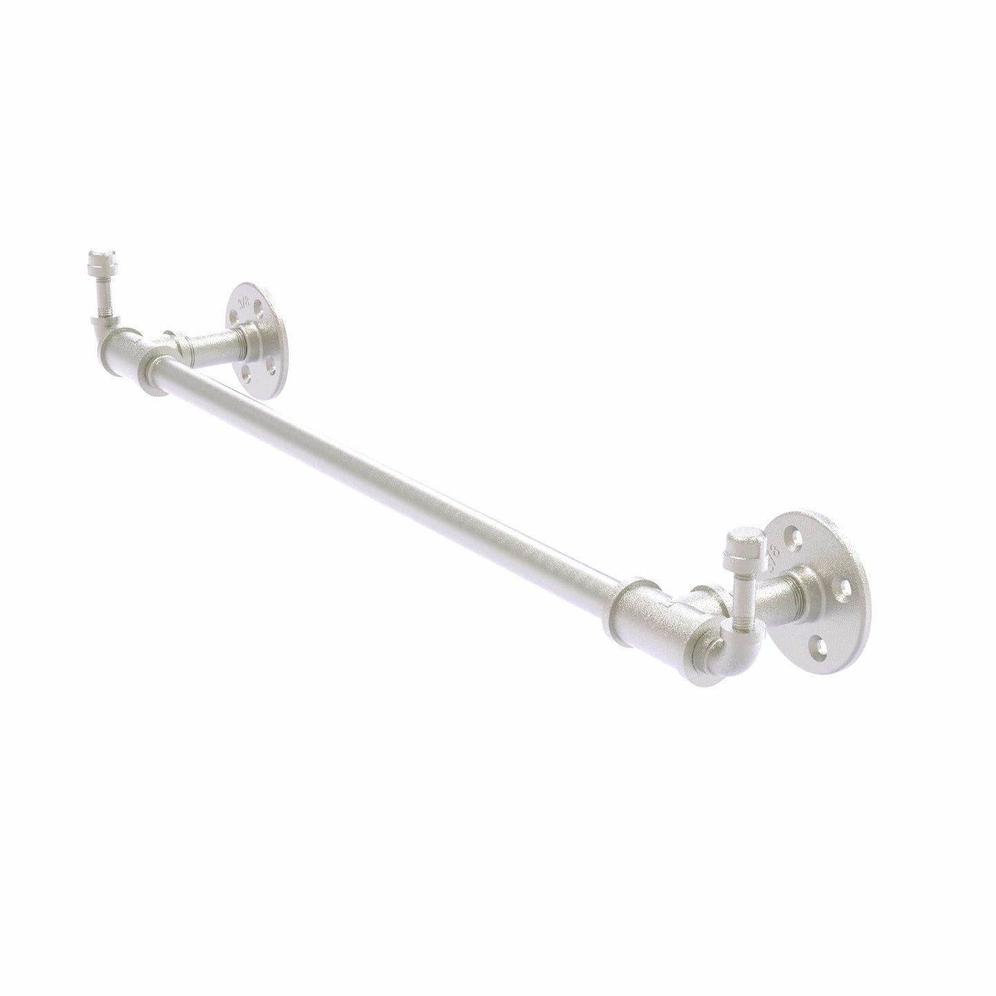  30" Towel Bar with Integrated Hooks, Satin Nickel Finish alt 0