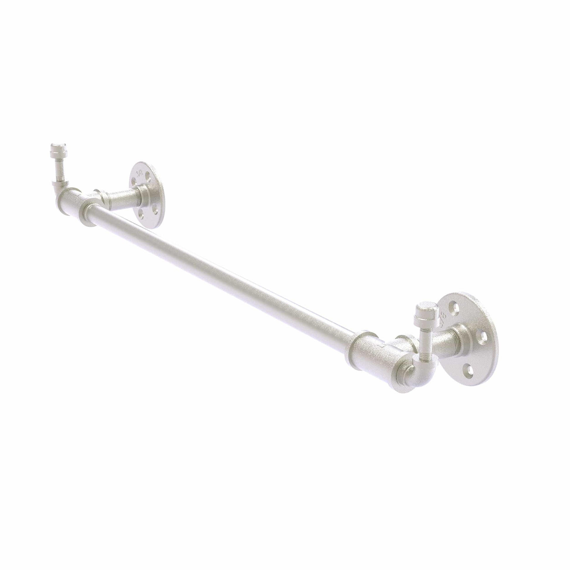  30" Towel Bar with Integrated Hooks, Satin Nickel Finish alt 0
