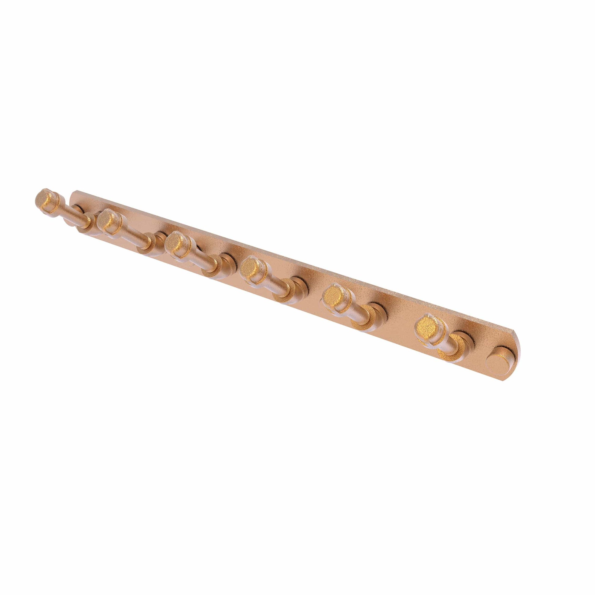  6 Position Tie and Belt Rack, Brushed Bronze Finish alt 0