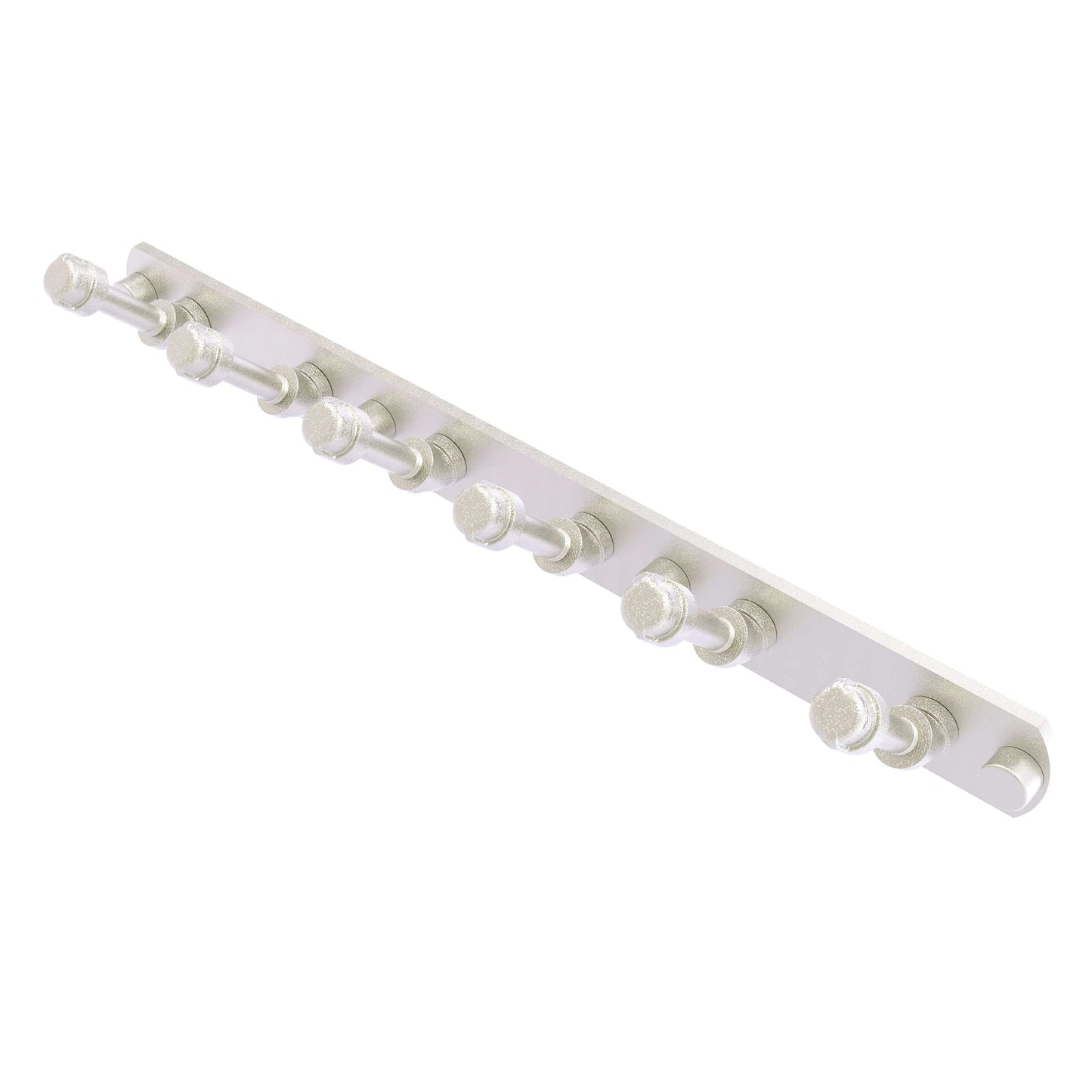  6 Position Tie and Belt Rack, Satin Nickel Finish alt 0