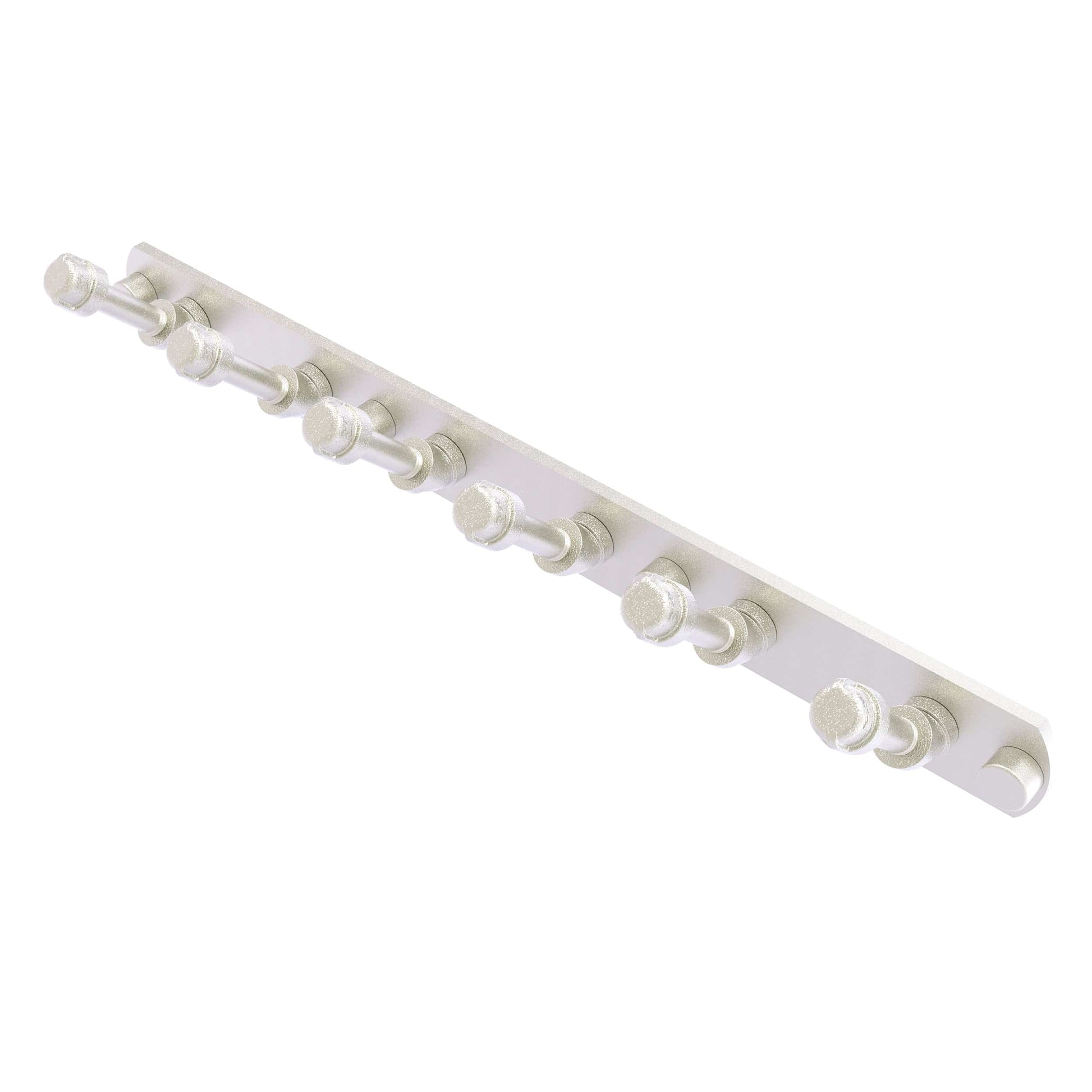  6 Position Tie and Belt Rack, Satin Nickel Finish alt 0