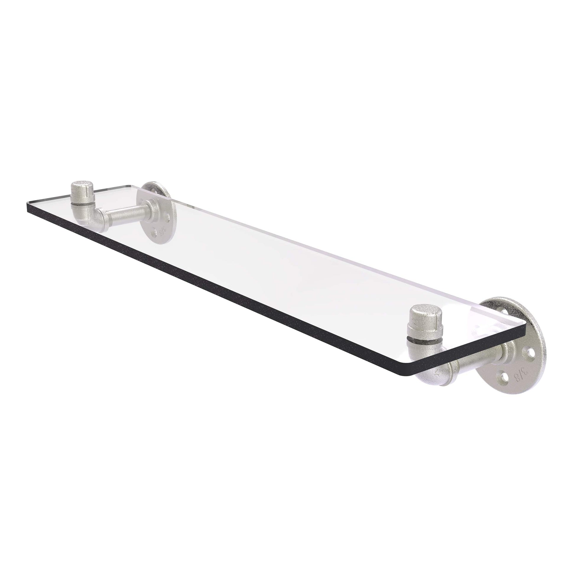  22" Glass Shelf, Satin Nickel Finish alt 0