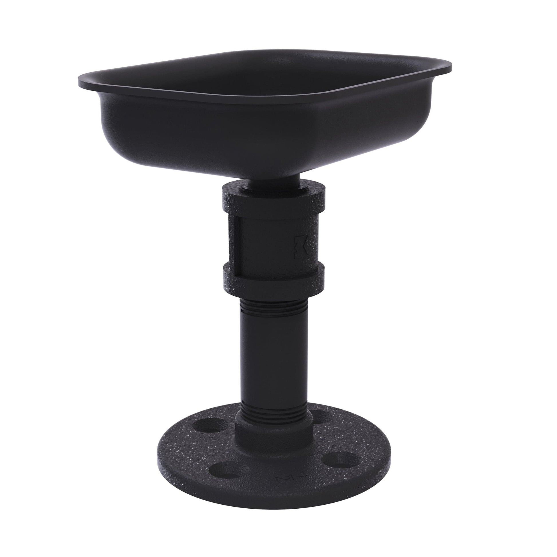  Vanity Top Soap Dish, Matt Black Finish alt 0