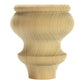 Turned bun feet - 1 pair, Style 37, 4.5"H - Poplar alt 0