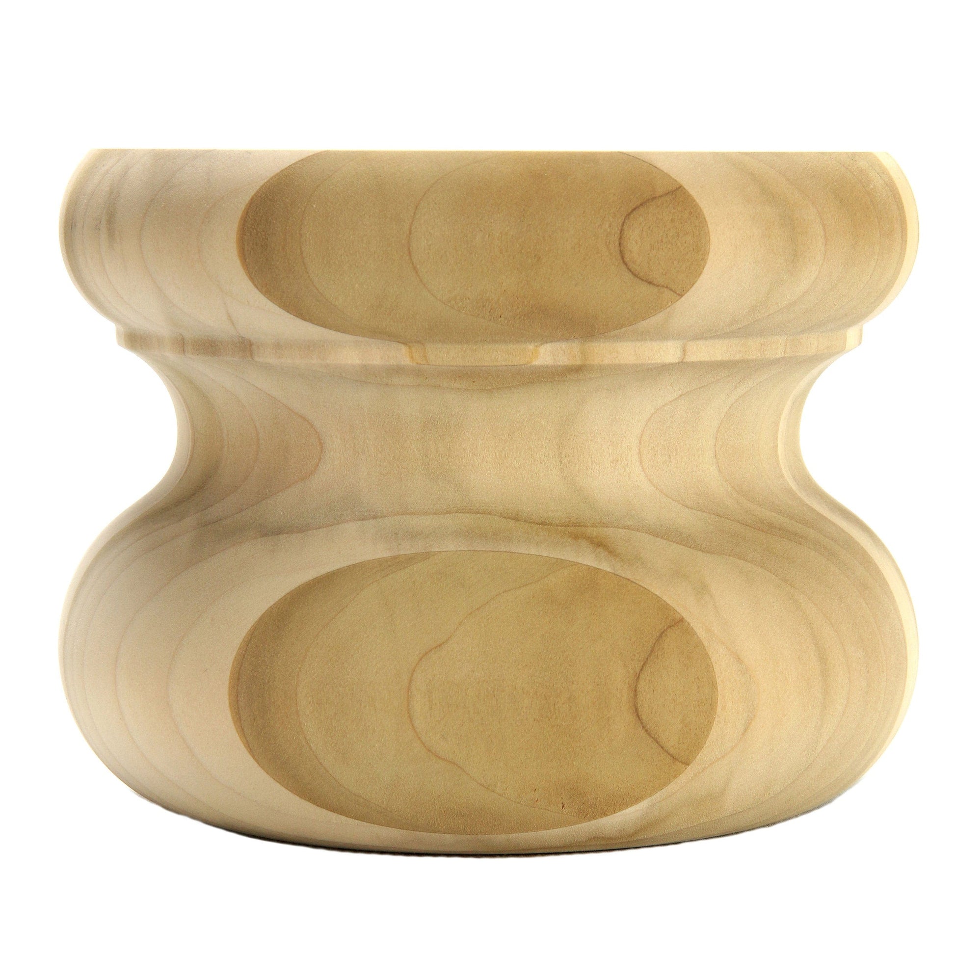 Turned bun feet - 1 pair, Style 77, 4.5"H - Hard Maple alt 0