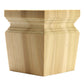 Square bun feet - 1 pair, Style 7, 4.5"H - Hard Maple alt 0