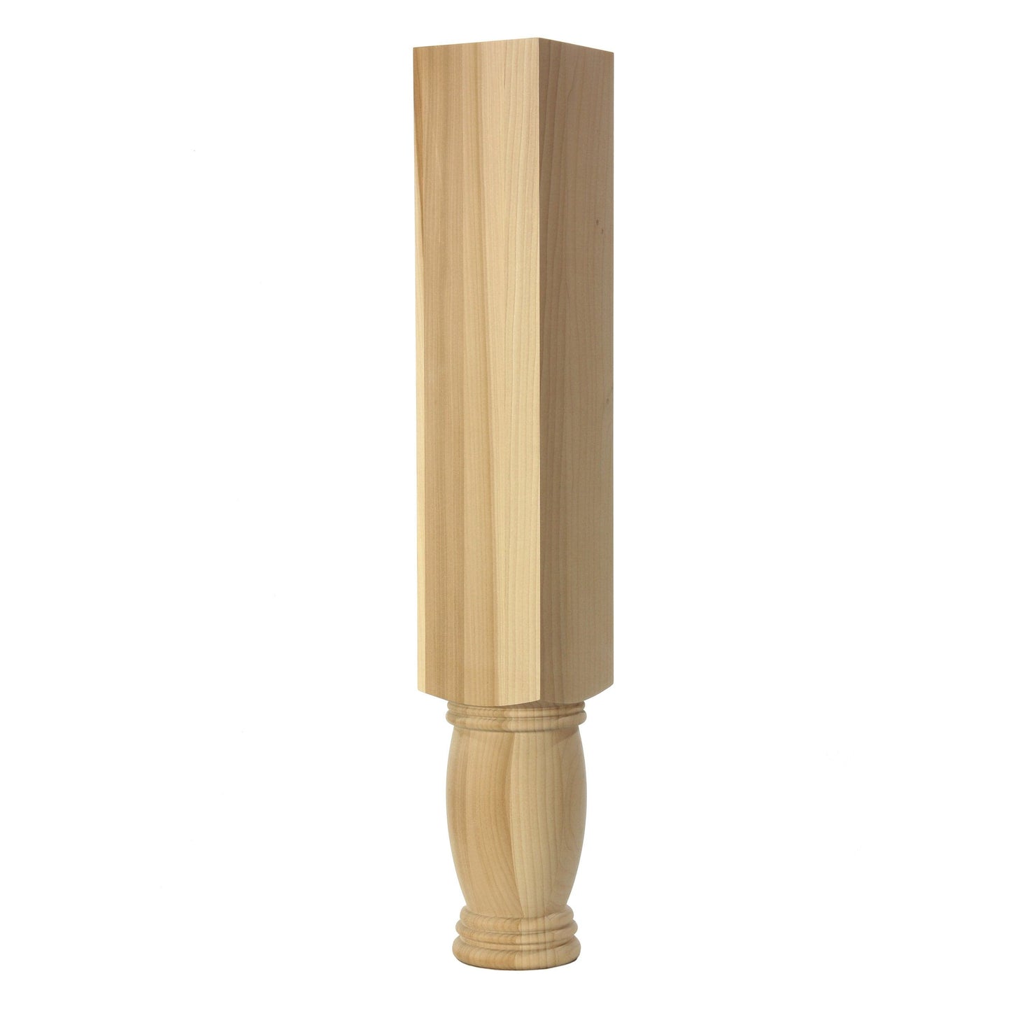 Turned leg, Style 42-5, 34.5"H  Red Oak alt 0