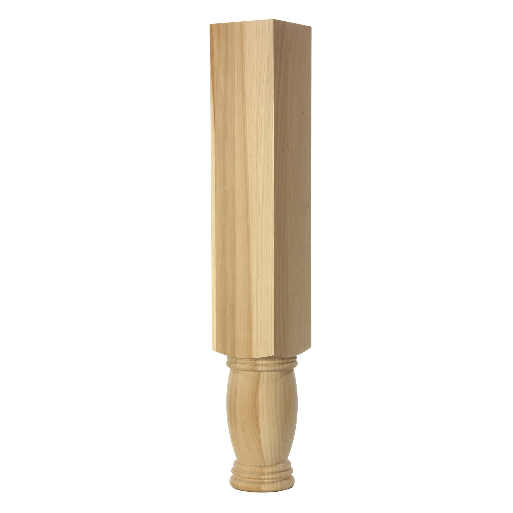 Turned leg, Style 42-5, 34.5"H  Red Oak alt 0