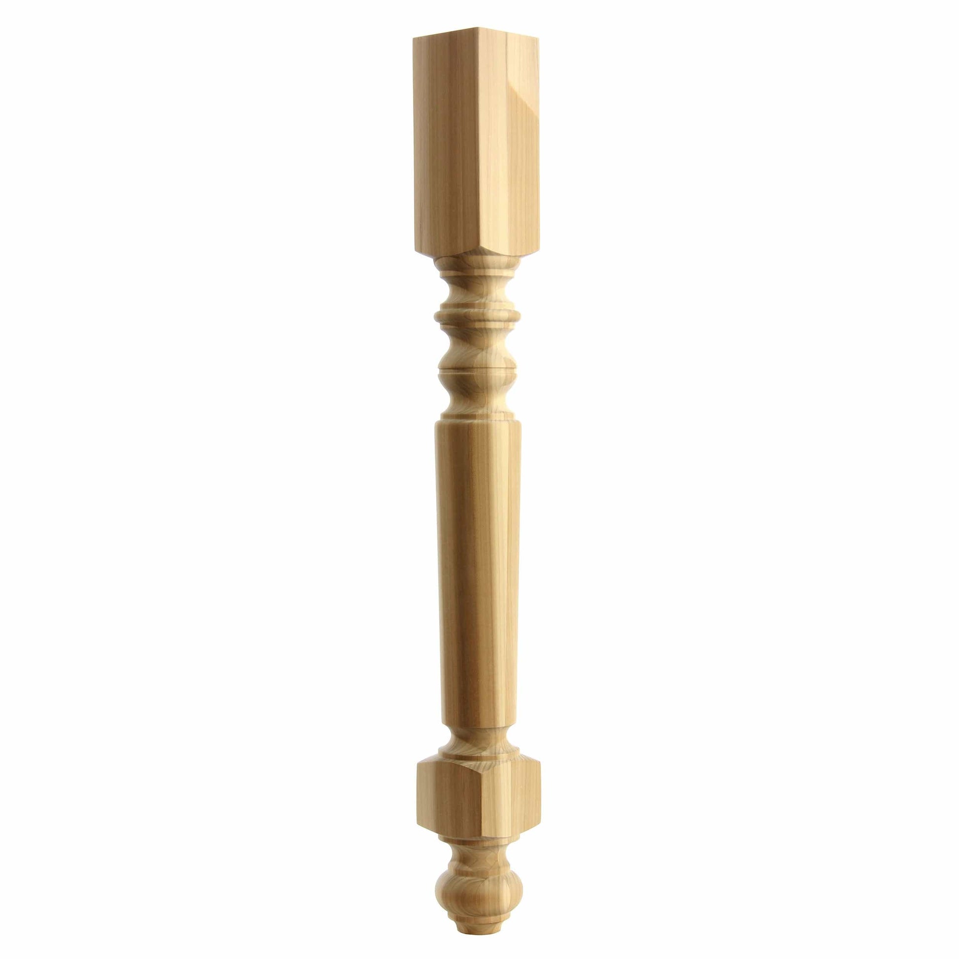 Turned leg, Style 106, 34.5"H  - Clear Alder alt 0