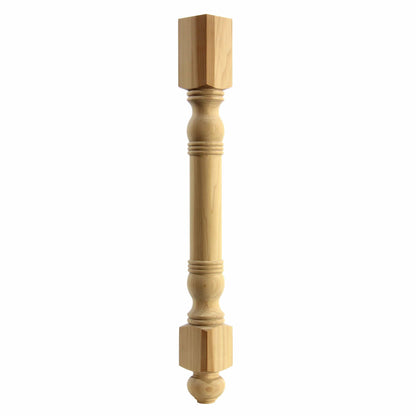 Turned leg, Style 117, 34.5"H  - Clear Alder alt 0