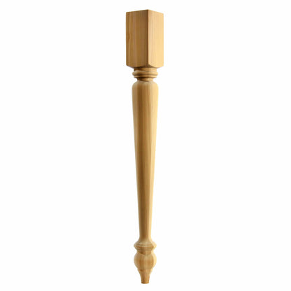 Turned leg, Style 120, 34.5"H  - Clear Alder alt 0