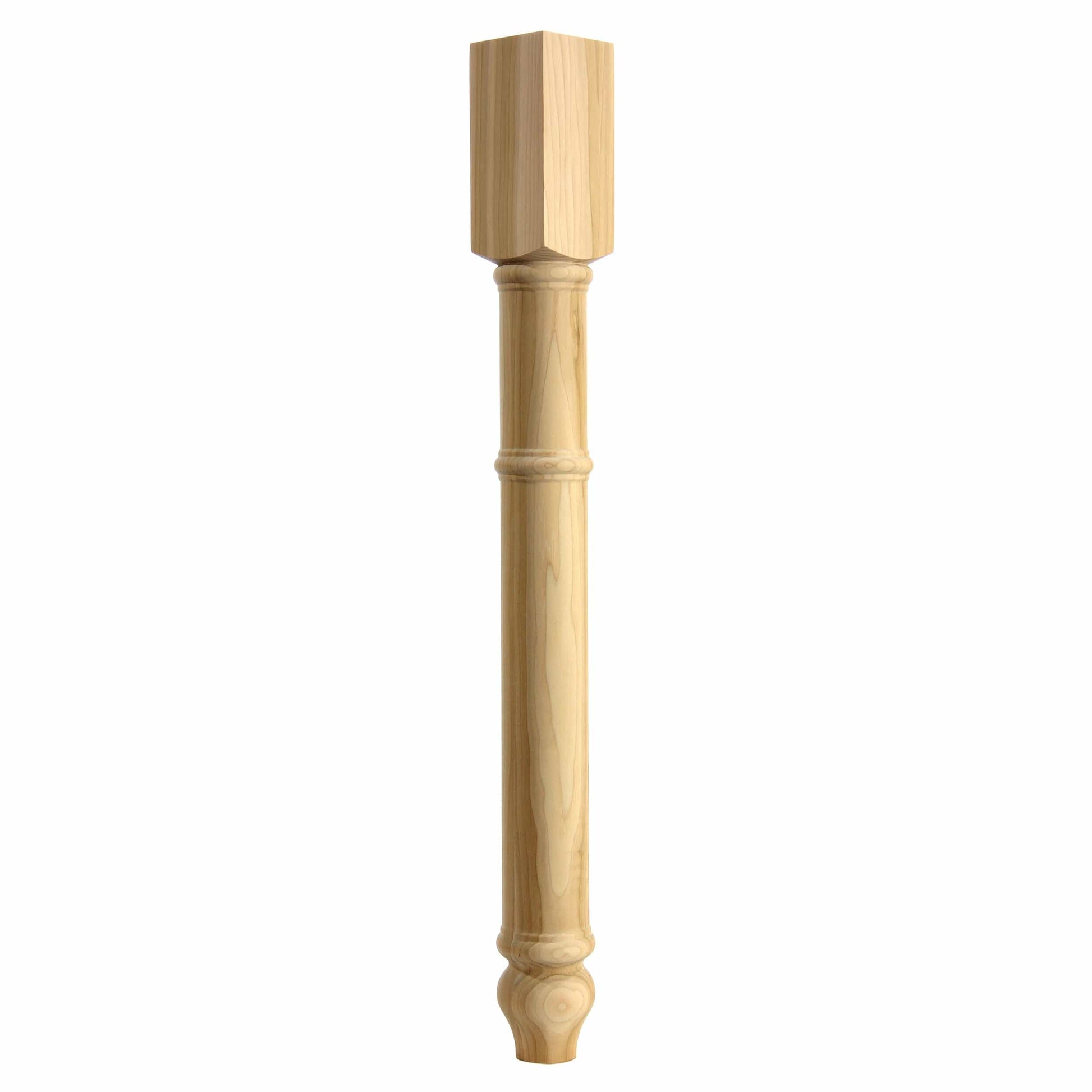 Turned leg, Style 125, 34.5"H  - Poplar alt 0