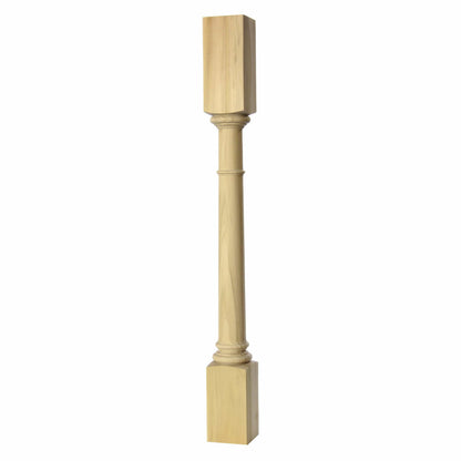 Turned post, Style 60, 34.5"H  - Clear Alder alt 0