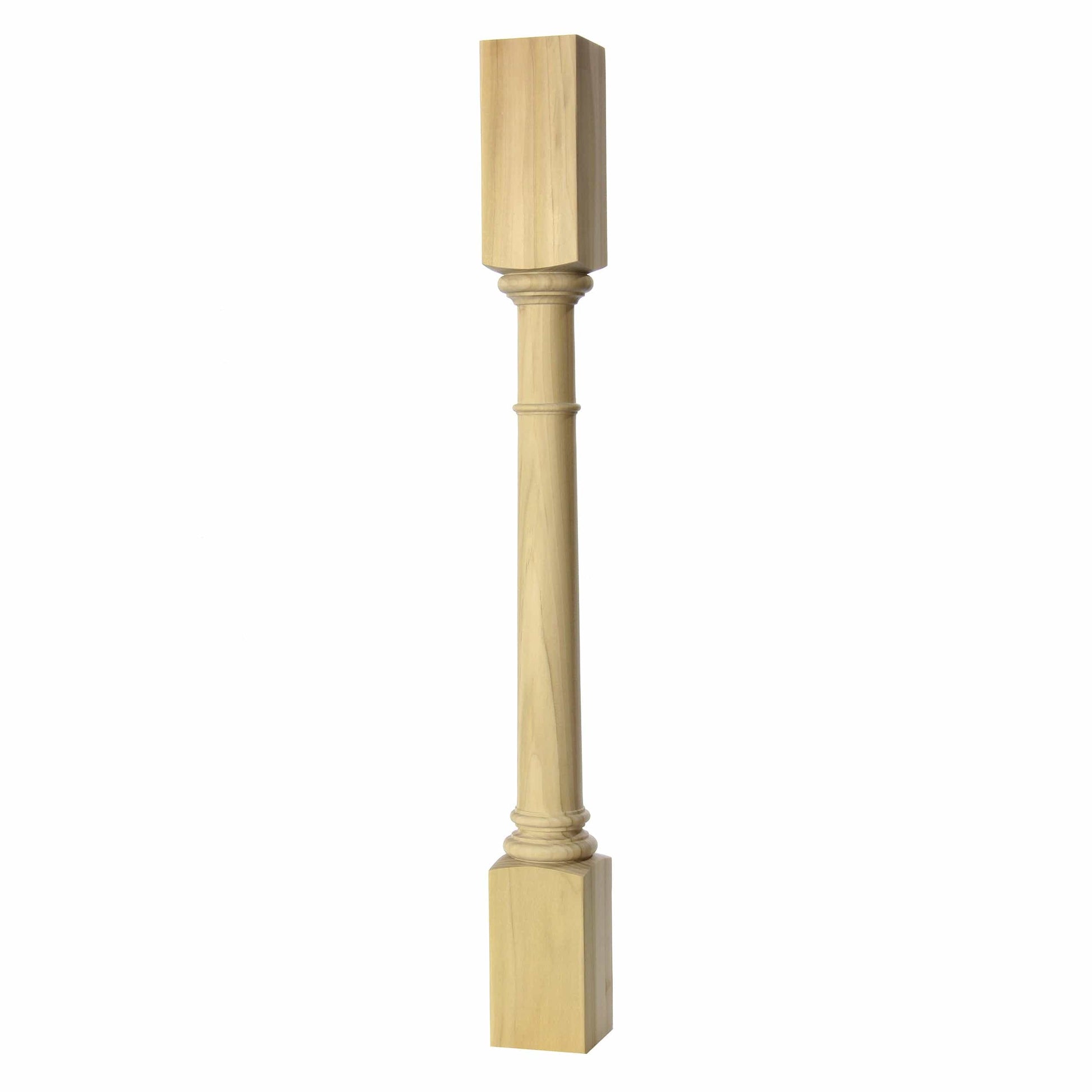 Turned post, Style 60, 34.5"H  - Hard Maple alt 0