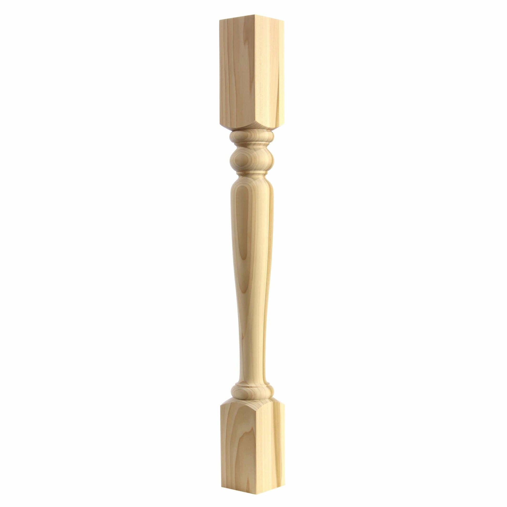 Turned post, Style 85, 34.5"H Clear Alder alt 0