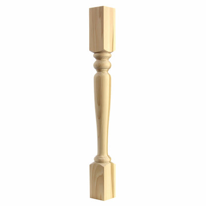 Turned post, Style 85, 34.5"H Clear Alder alt 0