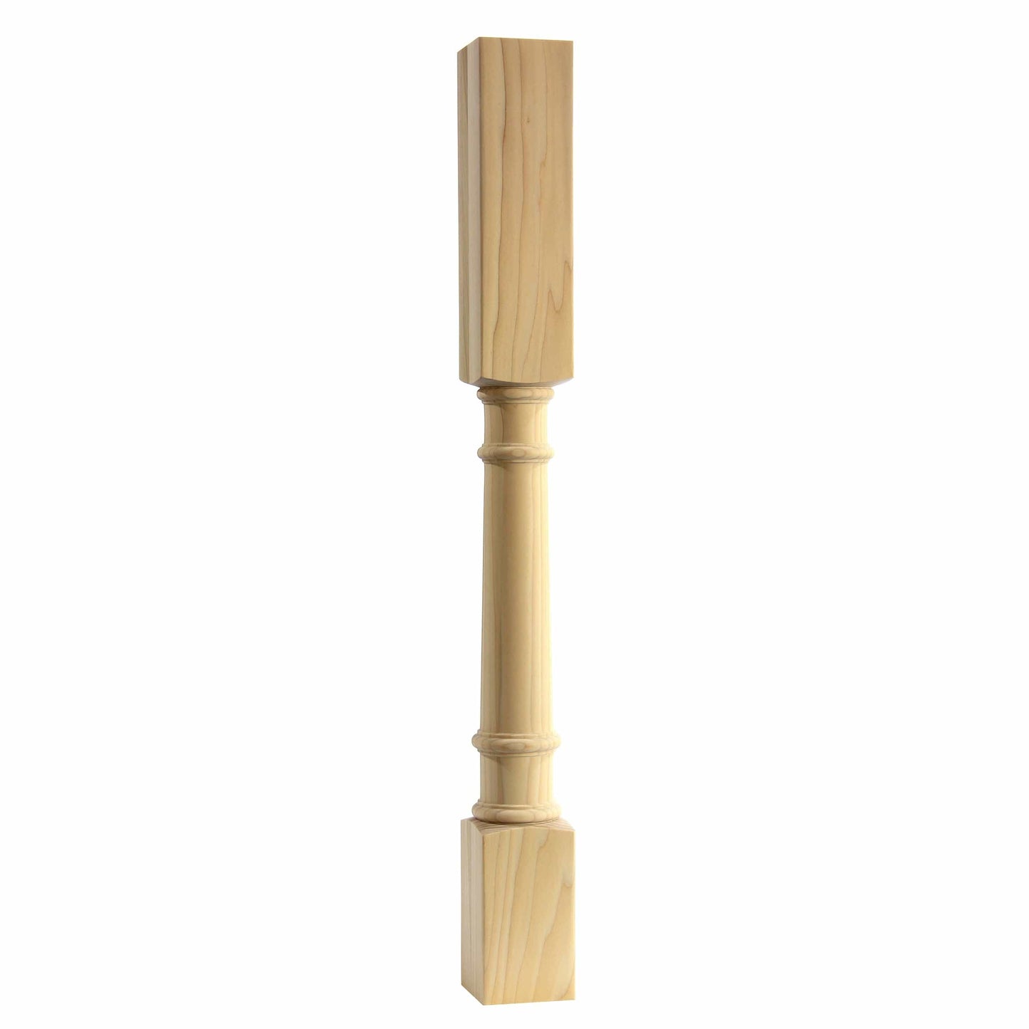 Turned post, Style 86, 34.5"H Clear Alder alt 0
