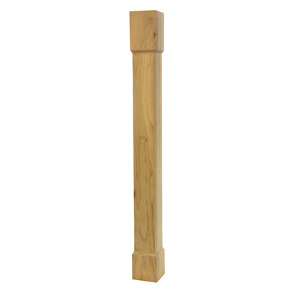 Square post, Style SQP-BPL-4, 40.5"H - Clear Alder alt 0