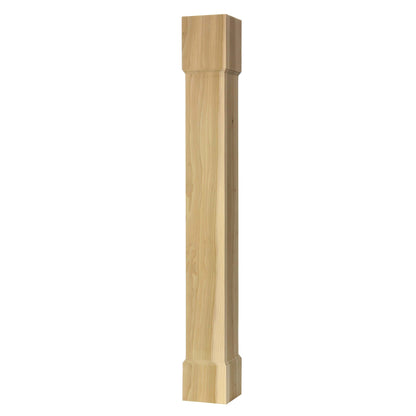 Square post, Style SQP-BPL-5, 40.5"H - Clear Alder alt 0