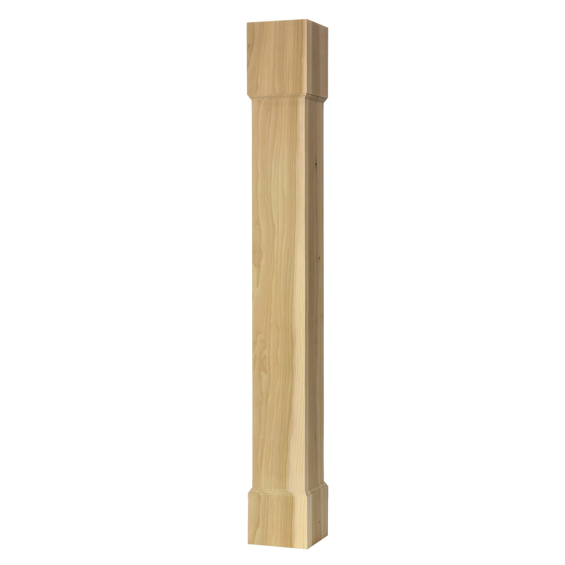 Square post, Style SQP-BPL-5, 40.5"H - Red Oak alt 0