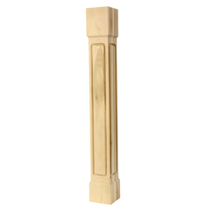 Square post, Style SQP-BGR-5, 40.5"H - Clear Alder alt 0