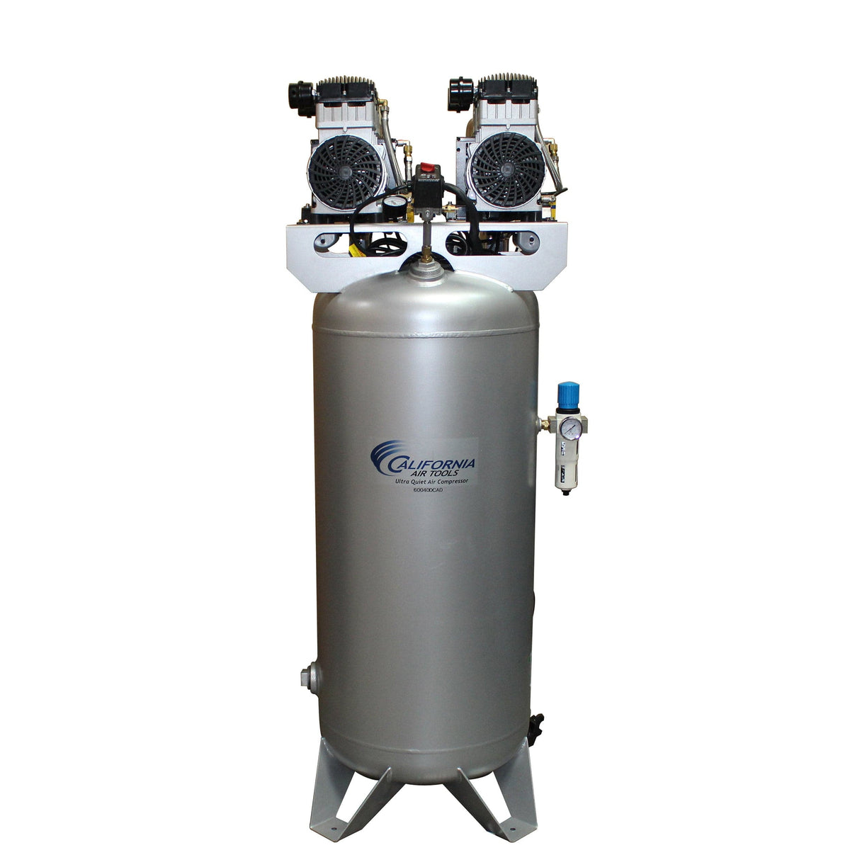 4HP 60 Gallon Oil-Free Steel Tank Air Compressor with Auto Drain Valve ...