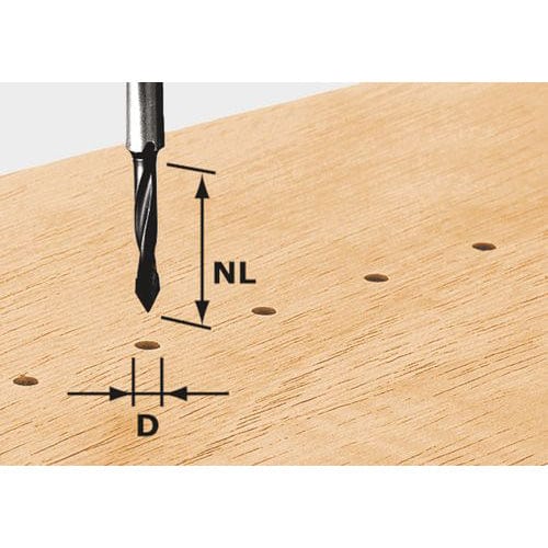 Dowel Router Bit - HW S8 D5/30 alt 0
