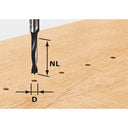 Dowel Router Bit - HW D3/16 alt 0