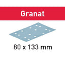 Abrasive Granat Sandpaper - 80x133 - P80 – 50 Pack alt 0