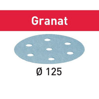 Granat D125 Sandpaper Disc, P120, 10 Pack alt 0