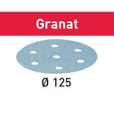 Granat D125 Sandpaper Disc, P180, 10 Pack alt 0
