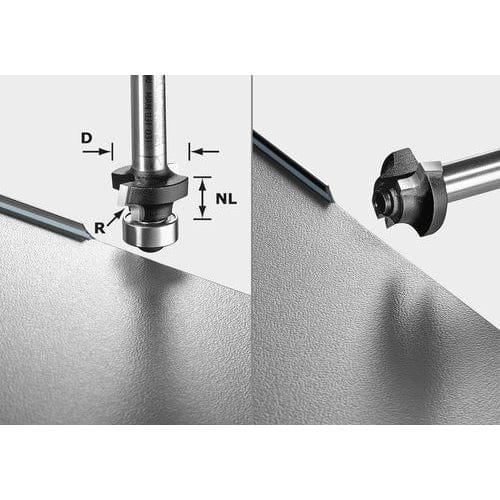 Roundover Cutter S8 HW R2 D20-KL OFK alt 0