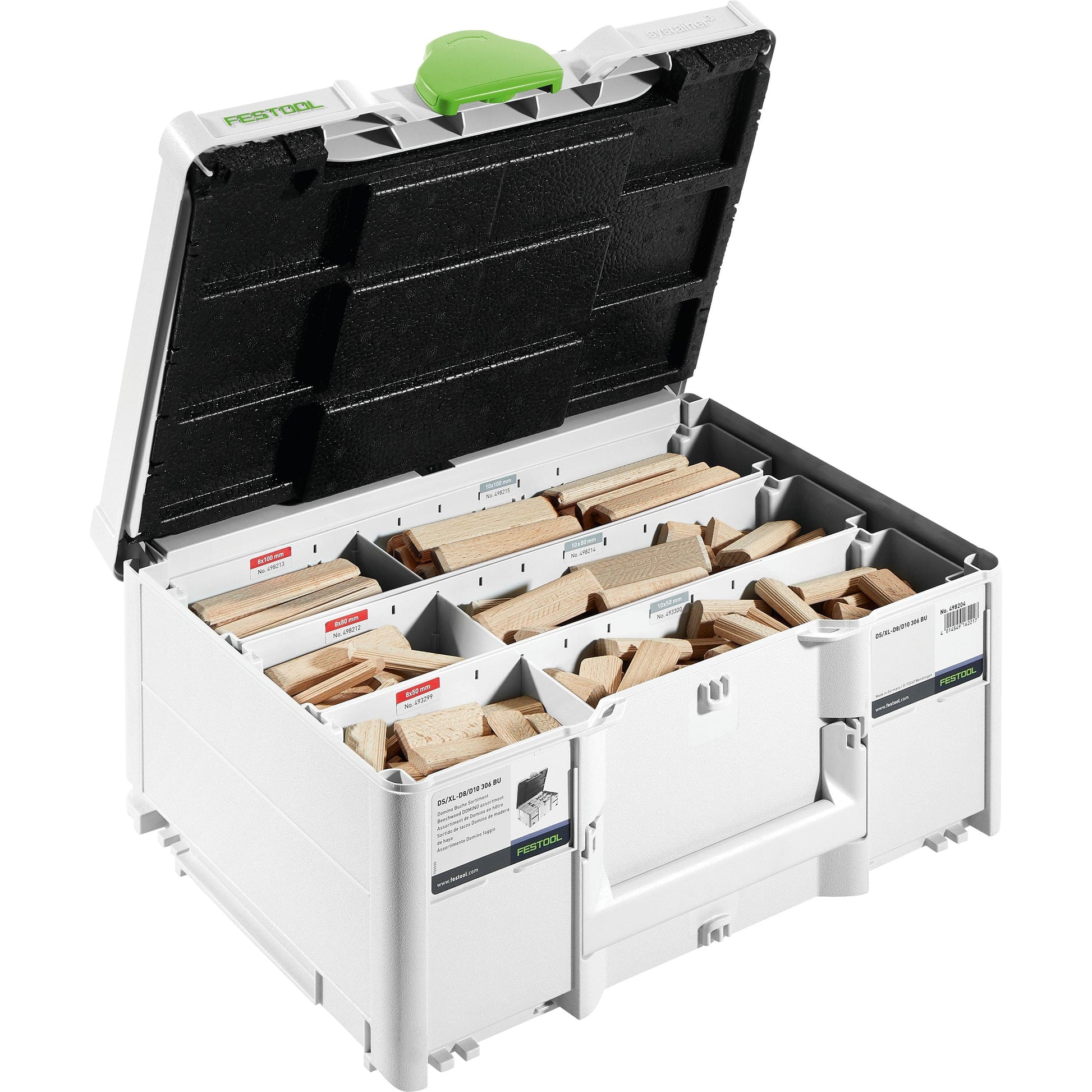 Domino Cutter and Tenon Assortment with Systainer³ - 8 mm & 10 mm alt 0