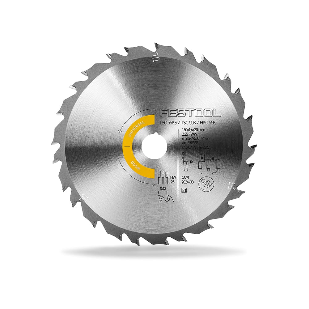 Saw Blade Wood Universal HW 160 x 1,6 x 20 - FWW25