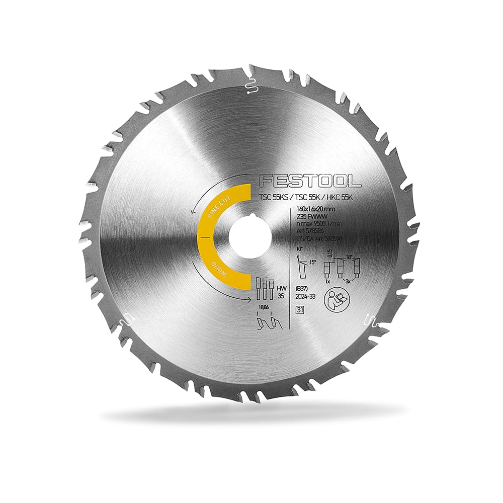 Saw Blade Wood Fine Cut HW 160 x 1,6 x 20 - FWWW35