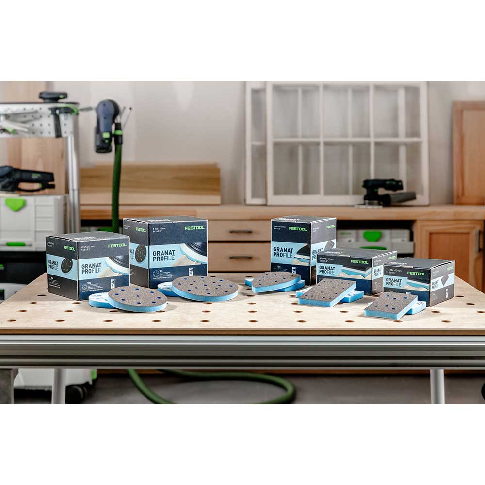 Granat PROfile Foam Abrasive Sheet - Delta Medium-Super Fine - 10 Pack Assortment