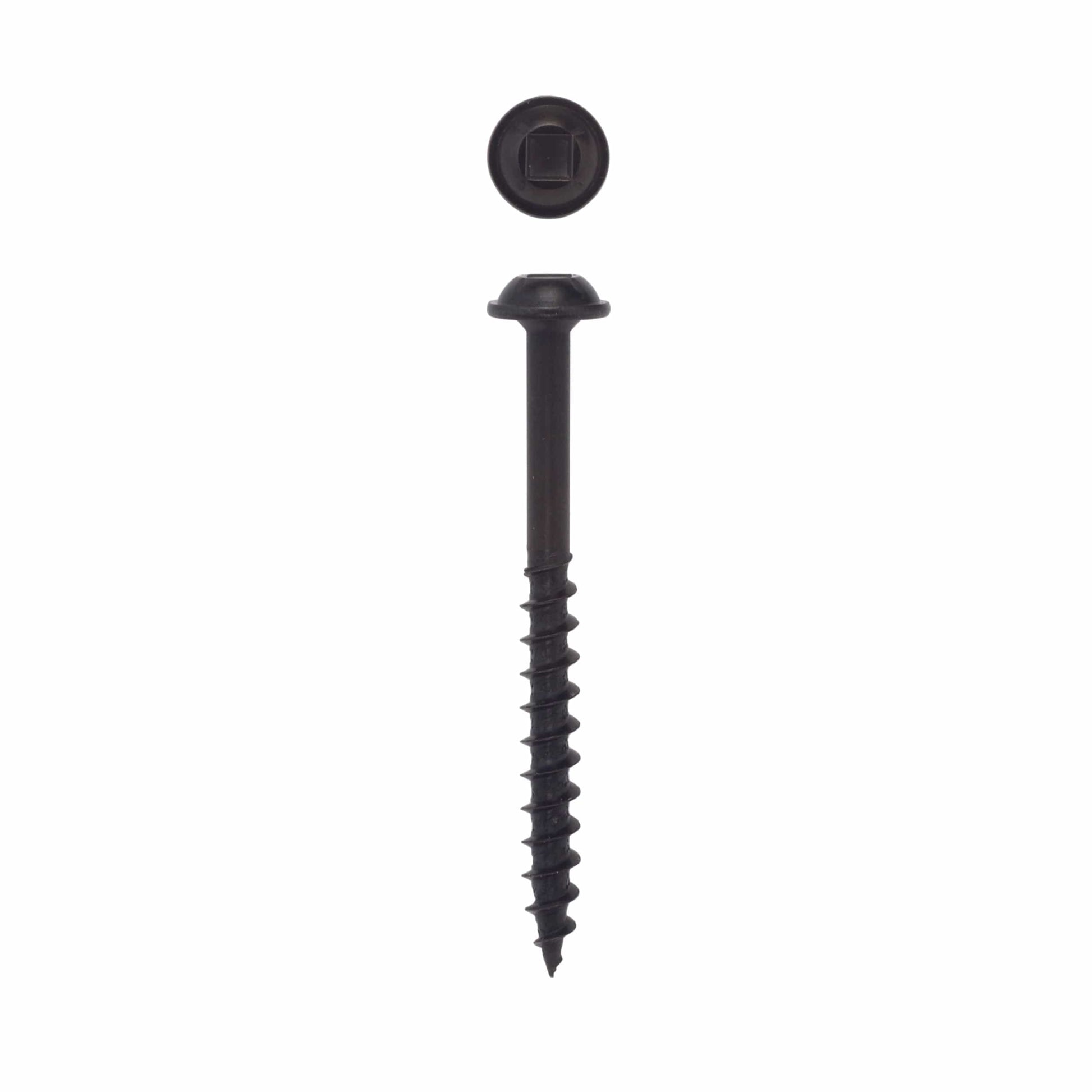 10x2-1/2 WH Black Screws 100 pc alt 0