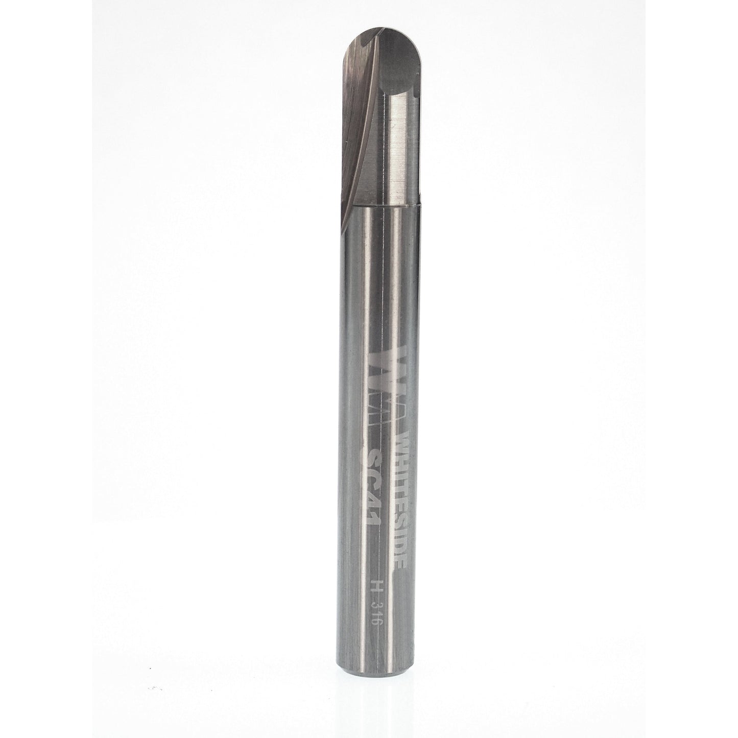 SC41 Round Bottom Veining Router Bit 1/8" R X 1/4" D X 1/2" CL 2" OL alt 0