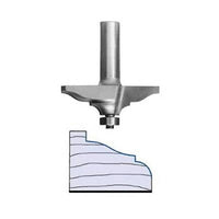 3298 Classical Ogee Table Edge Router Bit 1" PW 2-1/2" D X 3/4" CL X 2-1/2" OL alt 0