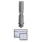 2425 V-Groove Flush Trim Router Bit 1/4" SH X 1/2" D X 1" CL 2-1/2" OL alt 0