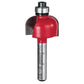 30-102 Cove Router Bit 1/4" SH 7/8" D 1/2" CL 1/4" R alt 0
