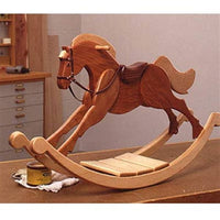Woodworking Project Paper Plan to Build Playroom Palomino Rocking Horse alt 0