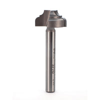 3770 Classical Flat Bottom Router Bit 1/4" SH 7/64" R 3/4" D X 3/8" CL X 2" OL alt 0