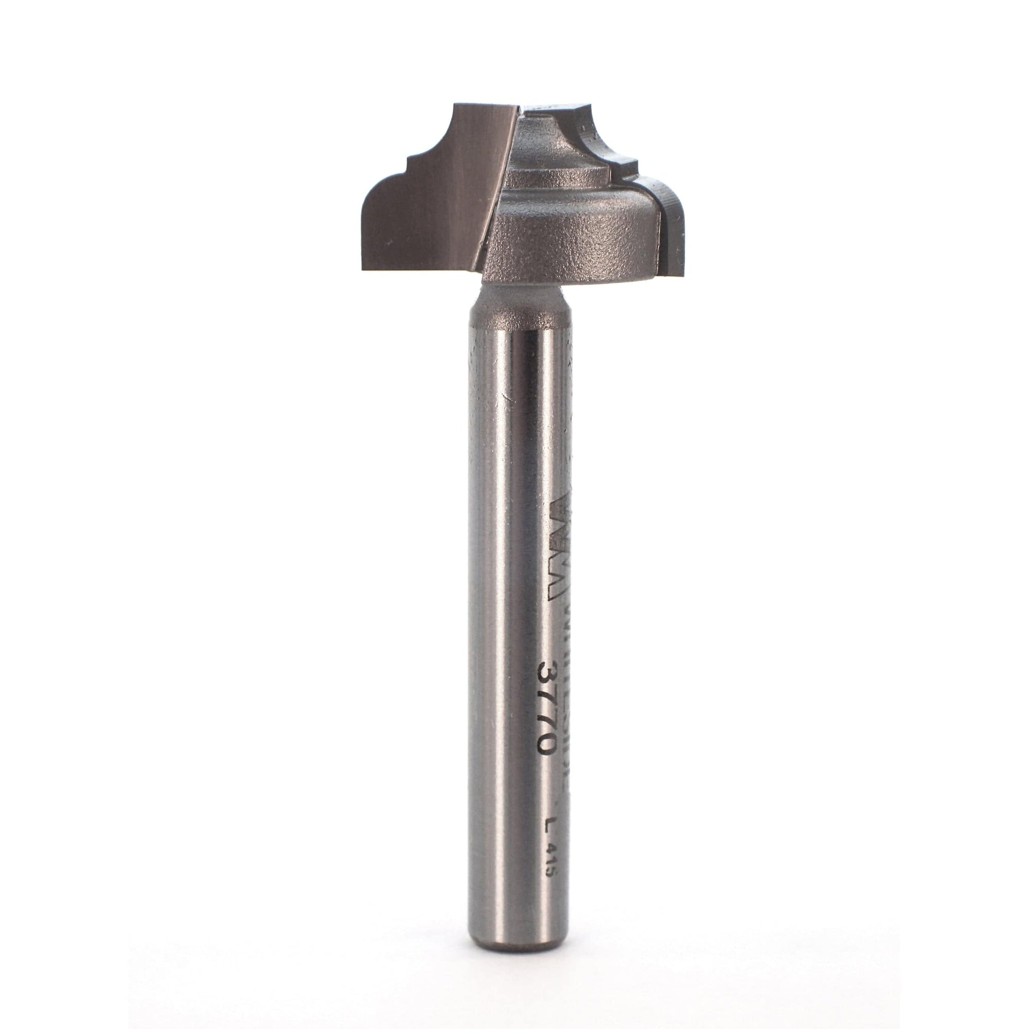 3770 Classical Flat Bottom Router Bit 1/4" SH 7/64" R 3/4" D X 3/8" CL X 2" OL alt 0