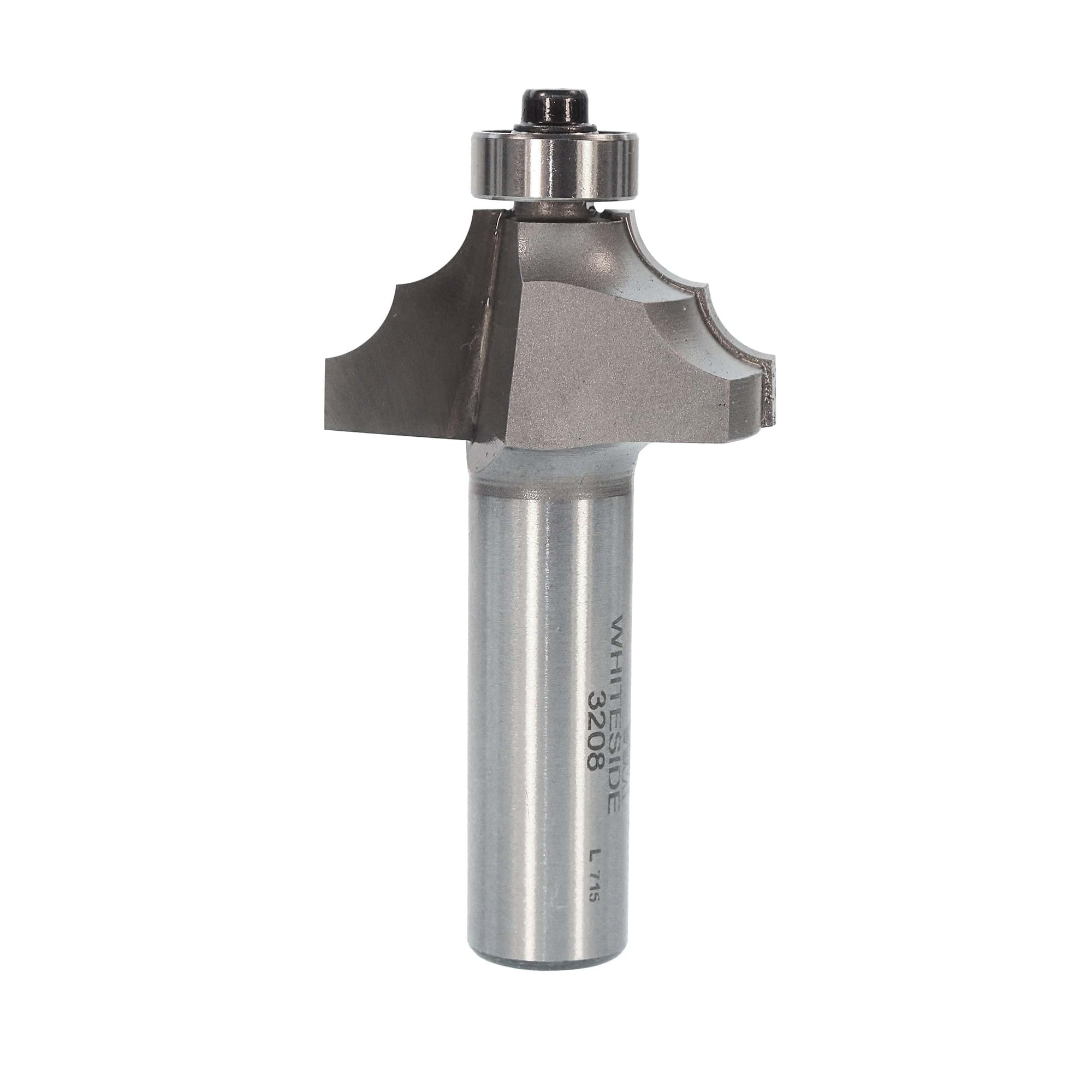 3208 Double Round Router Bit 1/2" SH 7/32" R 1-3/8" D X 5/8" CL X 2-1/2" OL alt 0
