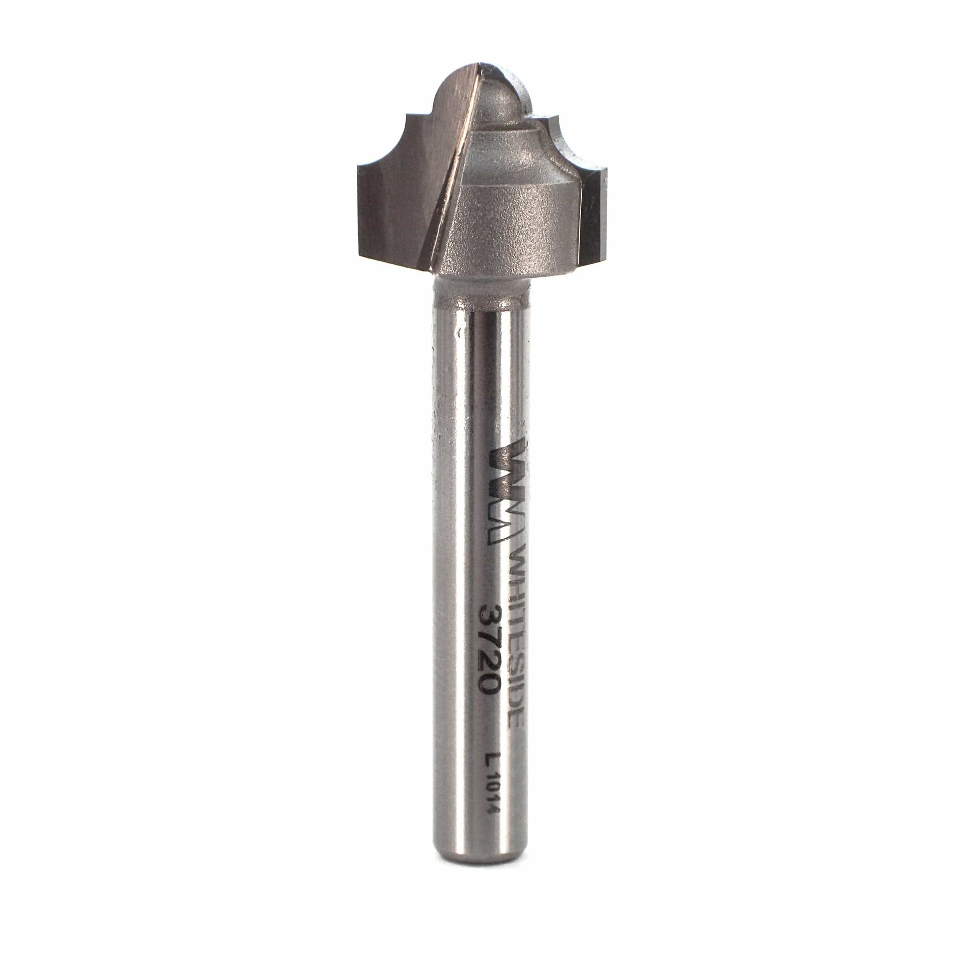 3720 Classical Round Bottom Router Bit 1/4" SH 1/8" R 5/8" D X 1/2" CL X 2" OL alt 0