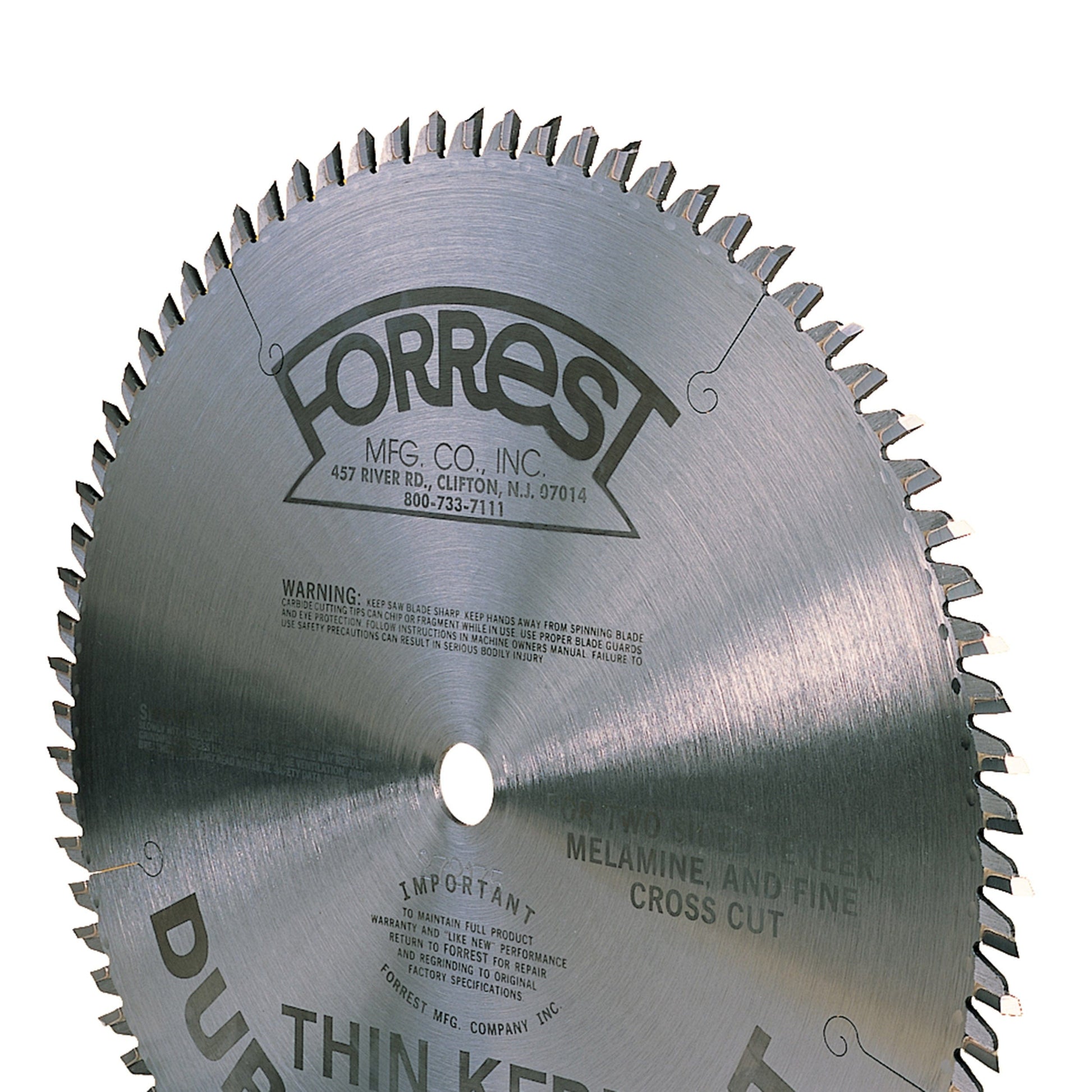 Forrest DH10807100 Duraline Hi-A/T Saw Blade, Thin-Kerf, 10" alt 0