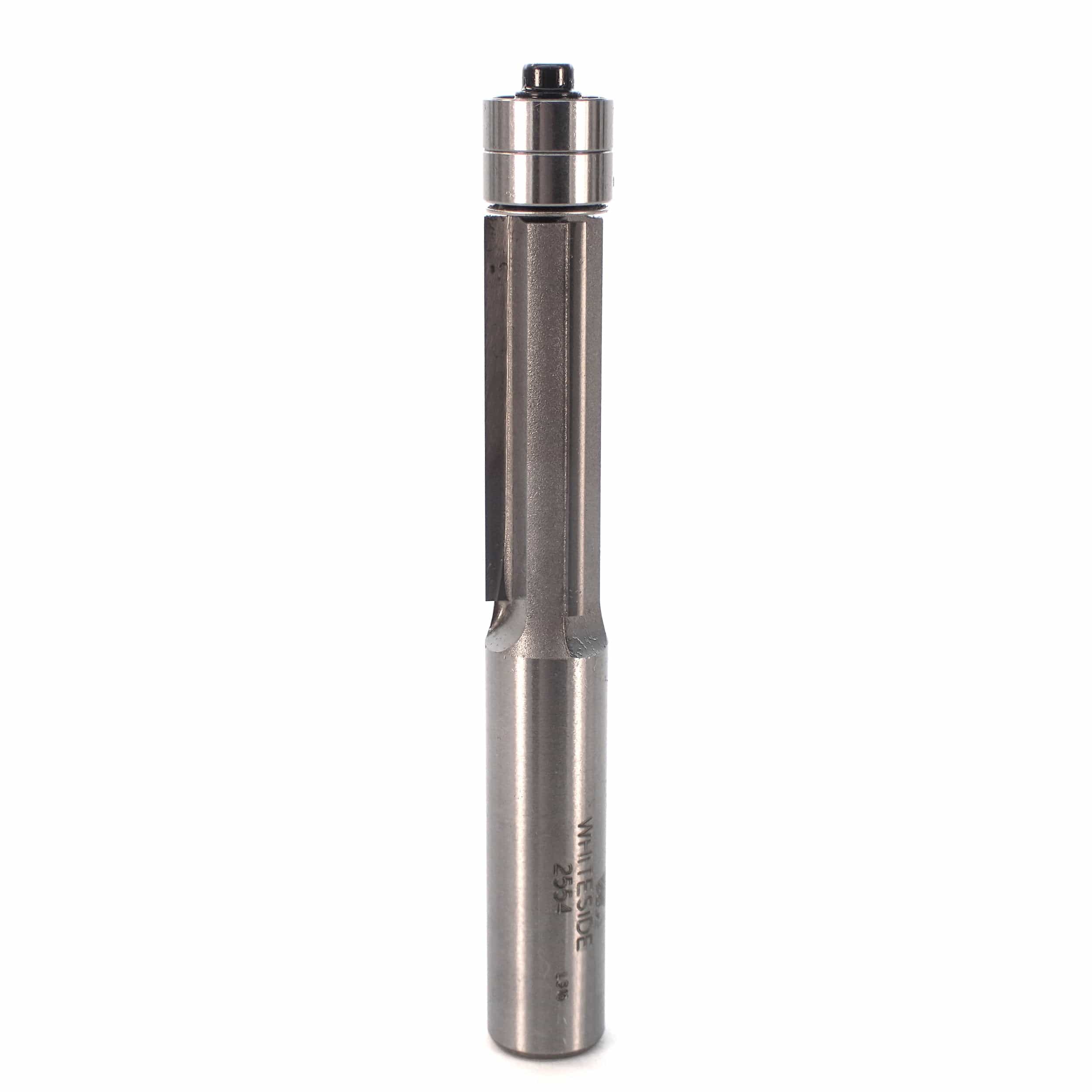 Whiteside Three Flute Flush Trim Router Bit with Double Bearing - 1/2 ...