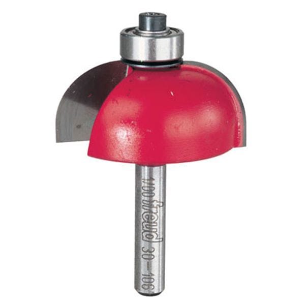 30-106 Cove Router Bit 1/4" SH 1-1/2" D 5/8" CL 1/2" R alt 0